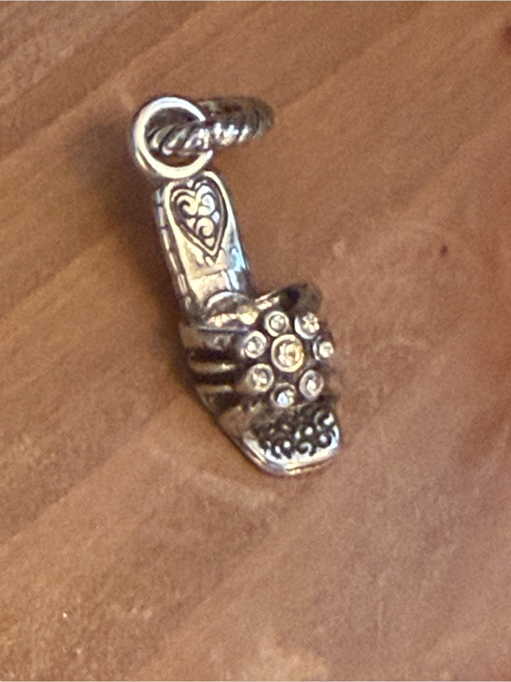 Brighton Open Toe Slide Sandal Bracelet / Necklace Charm